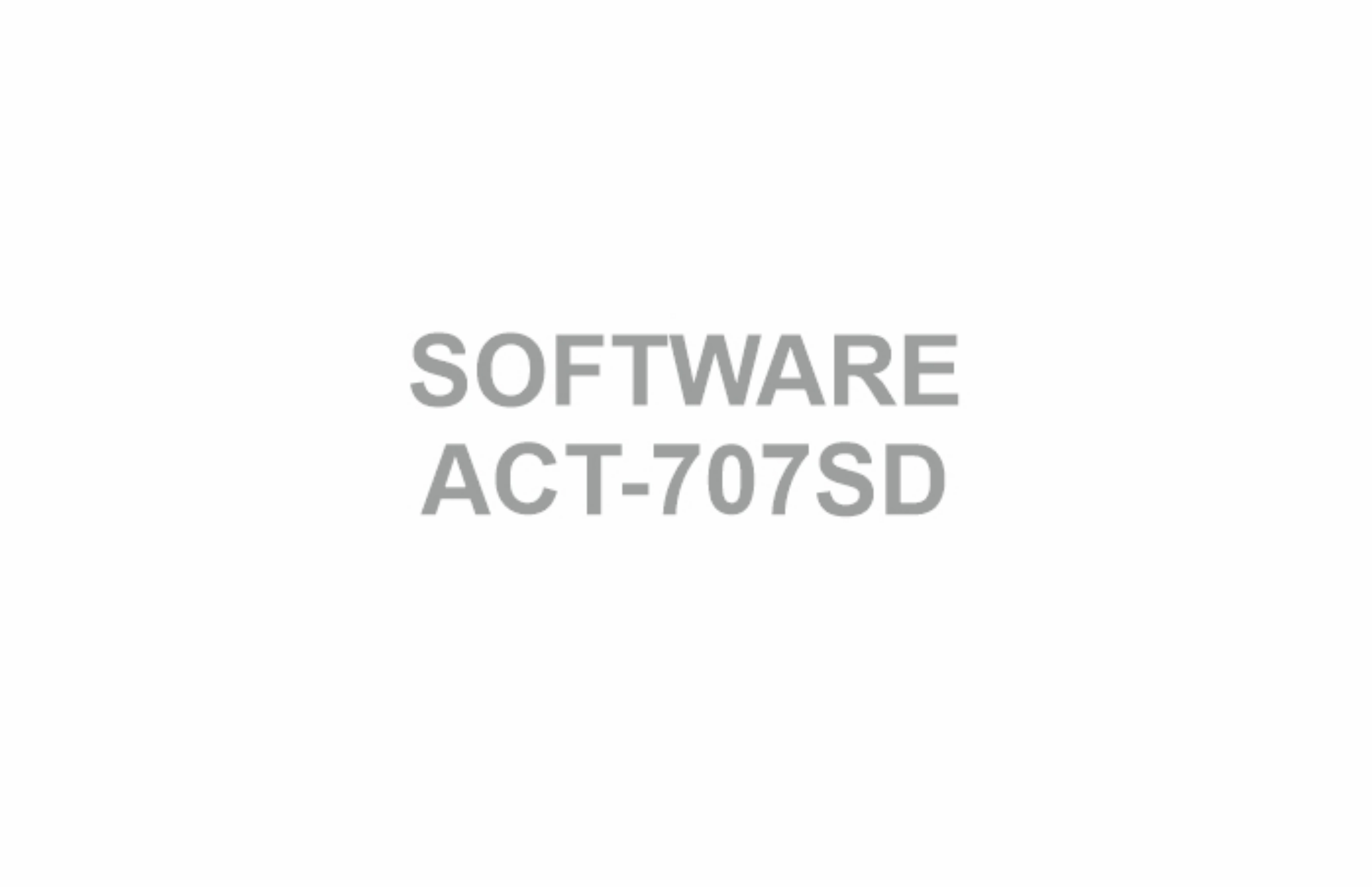 Bild von ACT-707SD Management-Software
